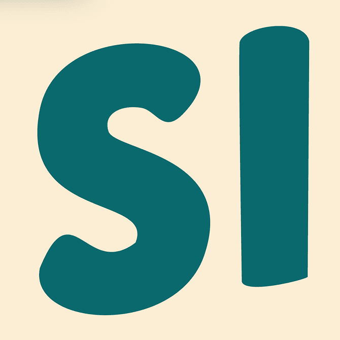 El mismo logotipo convertido por PerfectVector en trazados vectoriales cerrados y con pocos nodos, mostrados con puntos de ancla visibles
