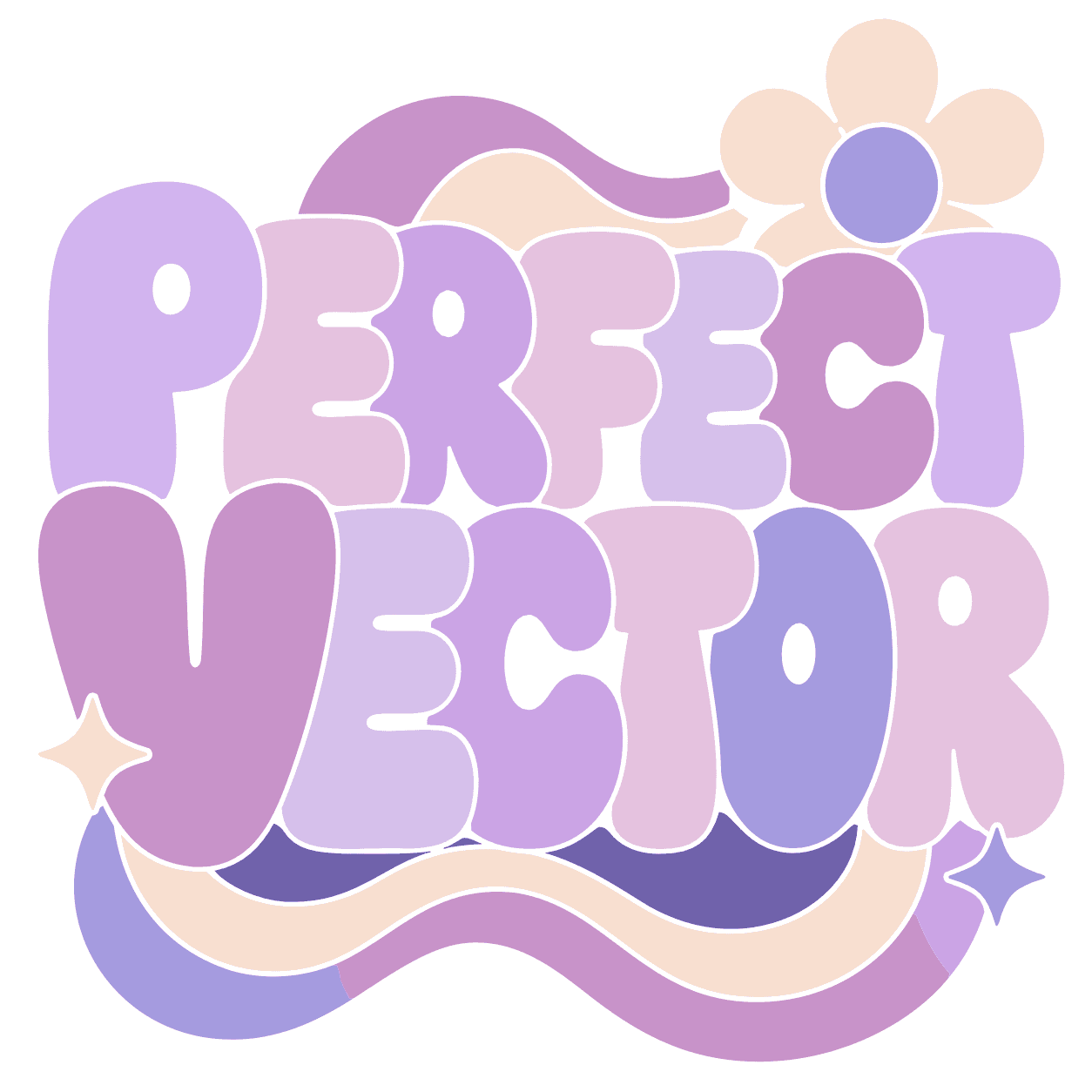 Dasselbe Shirtdesign, von PerfectVector in saubere Vektorpfade umgewandelt, mit auf drei druckbare Schmuckfarben reduzierter Palette