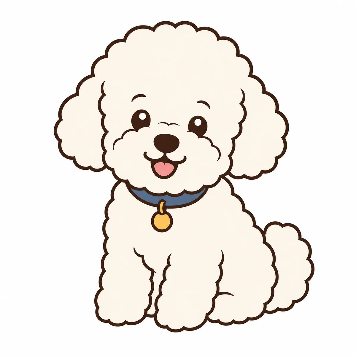 Illustrated puppy — sample image to vectorize