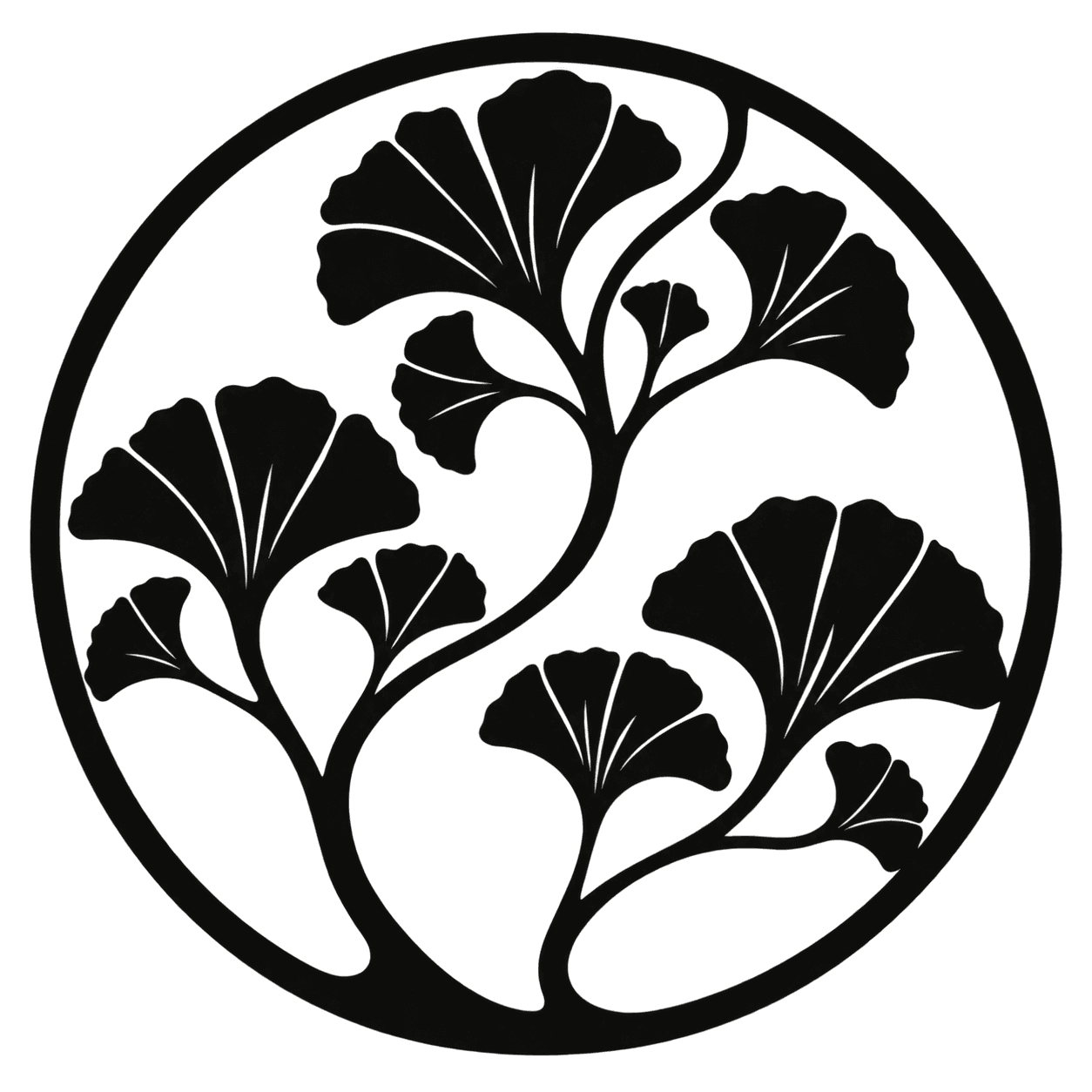 Ginkgo-Medaillon