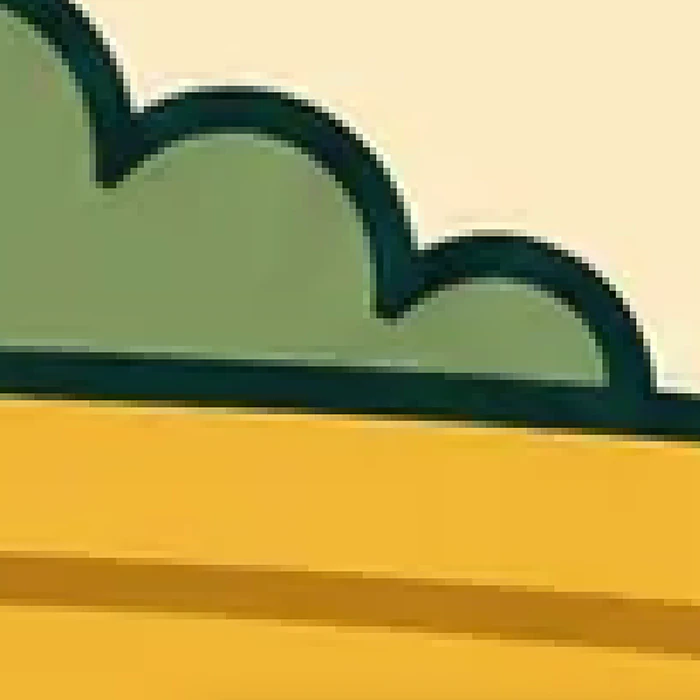 A scanned logo from a PDF zoomed in, with soft blurry pixelated edges