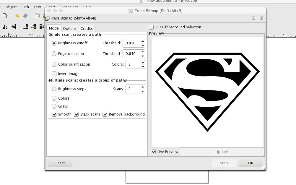 Open Dialogue Bitmap Inkscape Trace Bitmap: How to Use It Well (and When to Skip It ...