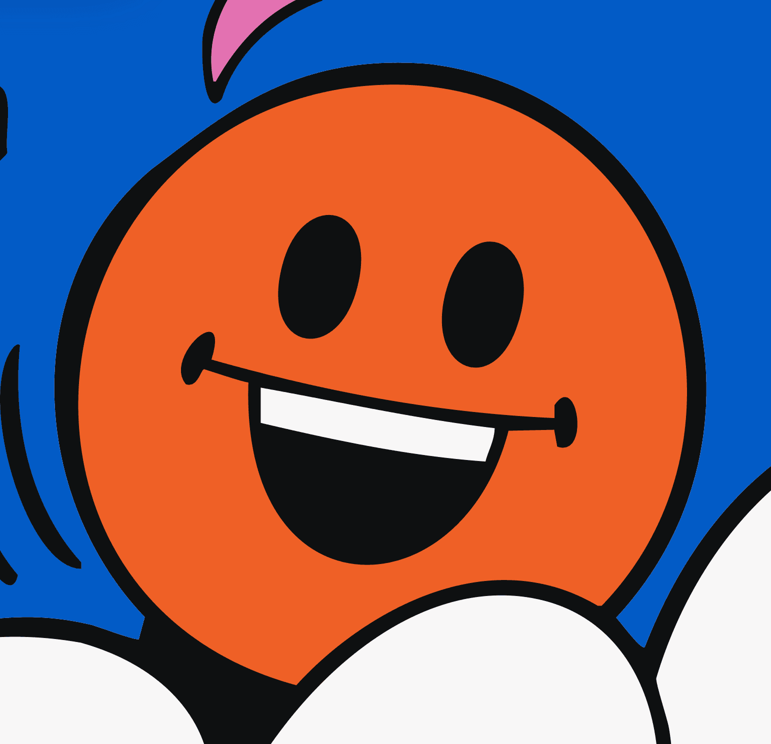The same logo as a genuinely vectorized SVG at the same zoom level, with perfectly crisp path edges