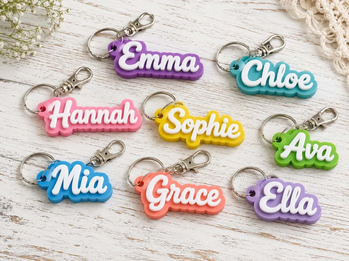 Chaveiros personalizados com nome