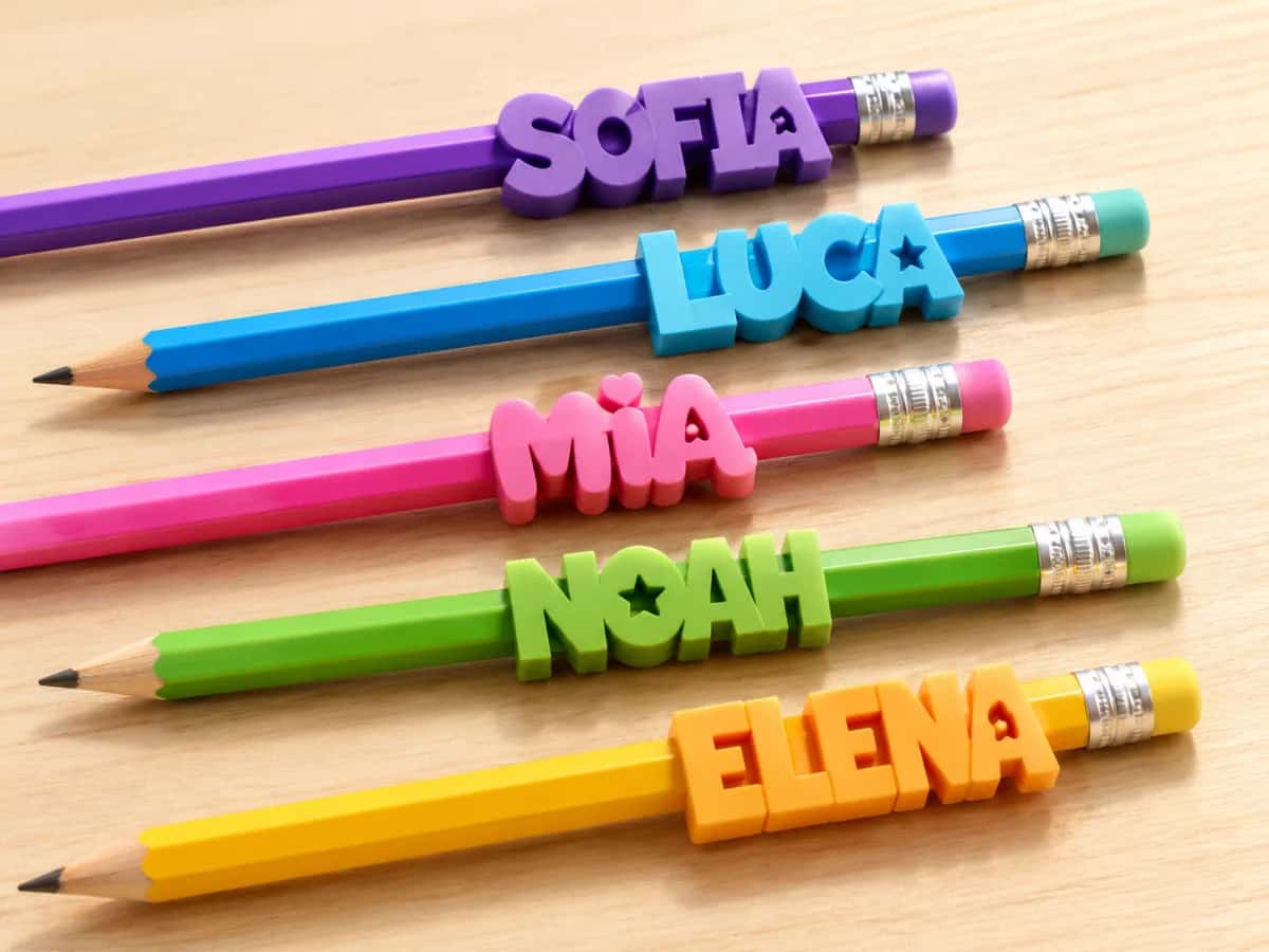Toppers de lápis personalizados