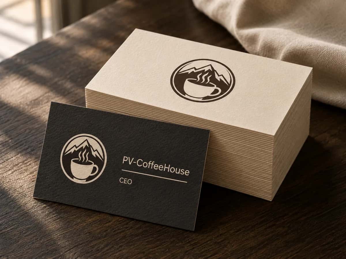 A brand’s name cards