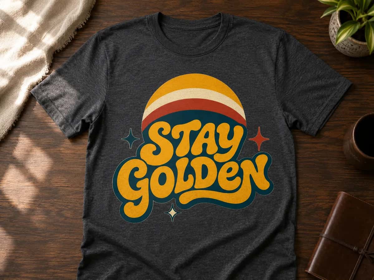 A retro graphic tee